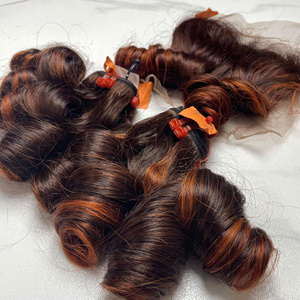 Extensiones de cabello rizado y voluminoso de color vibrante, paquetes de cabello humano 100% vietnamita - Product Image 4