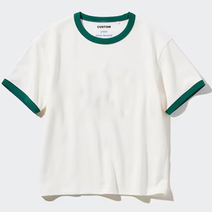AIRism 100% algodón hombres Ringer camiseta 230GSM camisa pesada de gran tamaño 100% algodón camiseta en blanco - Product Image 6