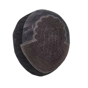 Peluca de Cabello Humano Remy con Ondas Corporales para Hombre Taz Hair BD THB 2025, 150% de Densidad, Frente de Encaje, Textura Lisa, Cabello Chino - Product Image 1