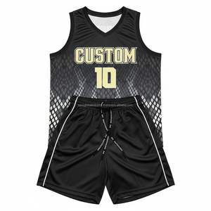 Ensemble d'uniformes de basketball personnalisés avec logo et numéros pour hommes et étudiants – Haute élasticité, respirant, durable, fusion sans couture - Product Image 3