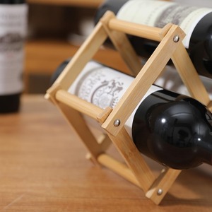 ชั้นวางไวน์ไม้3ขวดเฟอร์นิเจอร์ในบ้านหรูหราและมีสไตล์ - Product Image 4