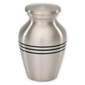 Urne miniature artisanale haut de gamme pour cendres, souvenir commémoratif moderne avec impression personnalisée et glaçure opaque - Product Image 1