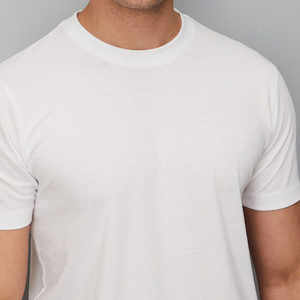 Camiseta de Manga Corta para Hombre, Cuello Redondo, Color Sólido, 100% Algodón, de Alta Calidad, Secado Rápido, Transpirable, Corte Regular, Venta al Por Mayor - Product Image 3