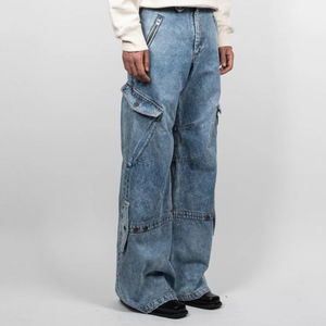 Veste matelassée en denim pour homme de qualité supérieure en gros avec logo personnalisé, manches longues, capuche, légère, tendance pour l'hiver confortable - Product Image 6