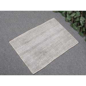 Tapis turc, petit tapis de 1,4 x 2,1 pieds, tapis gris à pois - Product Image 2