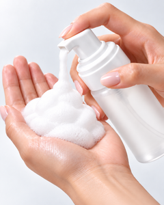 Lashya Foam Cleanser Pump Bottle Clear Plastic Rectangle Lash <b>Shampoo</b> Eyelash Care Sensitive Skin Cruelty Free Travel Size Tool - Product Image 2