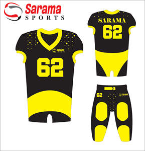 ชุดอเมริกันฟุตบอลแบบกำหนดเองเสื้อเจอร์ซีย์อเมริกันฟุตบอลออกแบบได้ตามต้องการ - Product Image 3