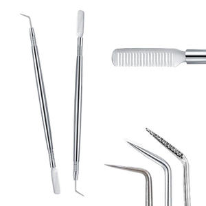 Outil de lifting des cils en argent, best-seller, en métal avec peigne pour les cils, matériau de qualité supérieure, outils de beauté par Bahasa Pro - Product Image 1