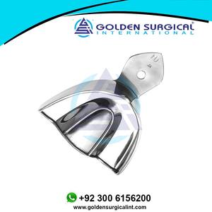 Portaimpresiones Ortodóntico Grande, Superior, Sólido |   Bandeja de Impresión Dental de Acero Inoxidable, Autoclavable, Suministros Dentales - Product Image 3