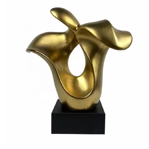 Escultura abstracta de forma ovalada de alta calidad, fundición de aluminio, Escultura Moderna de estilo de Mesa para el hogar para la oficina, gran librería - Product Image 4