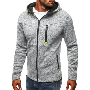 Sweat à capuche chaud pour hommes Pull à capuche en molleton de coton élégant Vêtements d'hiver décontractés pour hommes Sweat à manches longues à la mode - Product Image 1