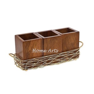 Soporte para cubiertos de acero inoxidable y madera Soporte para cubiertos con forma de tamaño personalizado de calidad superior al precio más bajo - Product Image 5
