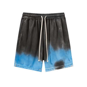Vente en gros de shorts d'été décontractés tie-dye de haute qualité pour hommes OEM Custom Fashion Street Beach Men Fleece Shorts - Product Image 2