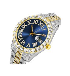 นาฬิกาเพชรคลาสสิกสำหรับผู้ชายพร้อมตัวเรือนกันน้ำสายสแตนเลส - Product Image 2