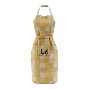 Personalized Sleeveless <b>Kitchen</b> <b>Apron</b> Bib Soft Lightweight Durable Reusable Breathable Eco Friendly Fashionable Custom Logo - Product Image 2
