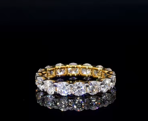 Anivas de Lujo en Oro de 14K, Anillos de Boda Étnicos con Diamantes de Laboratorio Certificados por IGI de 2.30 g, Elegante Regalo de Joyería de Compromiso para Mujer - Product Image 4