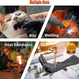 Flameproof Heavy Leather <b>Work</b> Customized Welding <b>Gloves</b> Reliable Safety Protection Heat Resistant Welding <b>Gloves</b> - Product Image 6