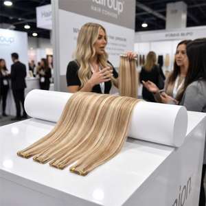 Extensiones de Cabello Remy Adhesivas al por Mayor, 50g, 22 Pulgadas, Cinta Invisible, <span class=keywords><strong>Rubio</strong></span> Ceniza, Cabello Humano Remy, Cinta Adhesiva Delgada para Tiendas de Cabello - Product Image 5