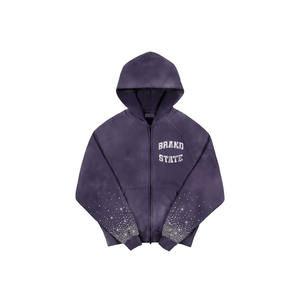 2025 dernière conception personnalisée propre Logo Top qualité 100% coton PuffPrinting sweats à capuche sweats à capuche graphiques - Product Image 1