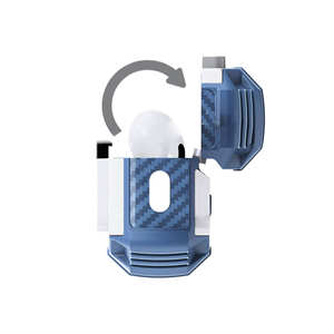 Étui Airbag en TPU Durable Netzy Blue pour Apple AirPods 3ème Génération, Design 3D, Protection Antichoc, Coque de Bouton pour Écouteurs - Product Image 3