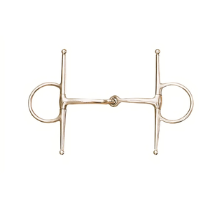 Broca de mejilla completa de peso medio de acero inoxidable | Broca De Filete de caballo duradera para entrenamiento, equitación y suministros de tachuelas ecuestres - Product Image 1