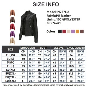 2025 femmes automne peau de mouton PU cuir Corset veste nouvelle taille haute fermeture éclair manches longues manteau avec col rabattu - Product Image 3