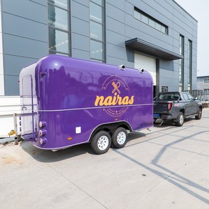 ORANGE-Caravane mobile pour pizzas RV violette BBQ Food Truck Fashion Food Van Entreprise Meilleure vente à vendre - Product Image 4