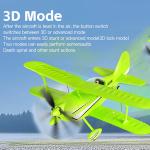 เครื่องบินบังคับวิทยุ WLtoys A130 รุ่น Christen Eagle II ขนาด 1/10 มอเตอร์แบบไร้แปรงถ่าน โหมด 3D 6G ไจโร 6 แกน วัสดุ EPP ปีกคู่ สำหรับแสดงท่าผาดโผน พร้อมใช้งาน (RTR) - Product Image 1