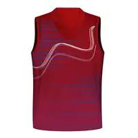 Camisa de basquete reversível masculina, roupas esportivas de subolmação completa com o nome da equipe 100% poliéster, malha de basquete