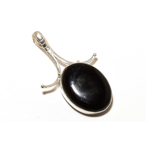Último colgante de ónix negro Natural, colgante de piedras preciosas de Plata de Ley 925, joyería hecha a mano, colgante de diseñador de forma ovalada, regalo para ella - Product Image 4