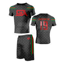 Pakistan-Made Best Tackle Twill seragam sepak bola Amerika lengan pendek khusus Set fitur bernapas