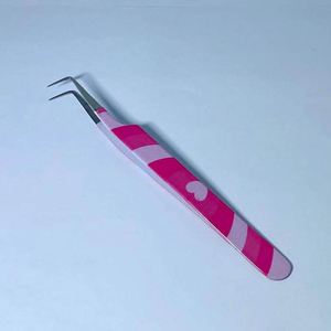 แหนบถอนขนตาสแตนเลสงานทำมือแบบพรีเมี่ยมด้ามจับแม่เหล็กกันลื่นขนาด10มม. เพื่อความสวยงาม - Product Image 5