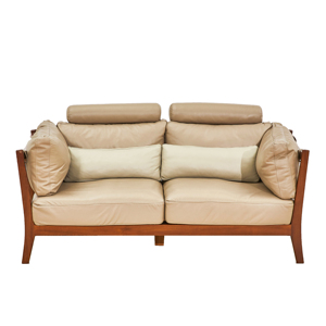 Modern and Elegant Teak <b>Wood</b> <b>Frame</b> Two Seater <b>Sofa</b> Loveseat From <b>Sofa</b> Set Furniture <b>for</b> Living Room - Product Image 1