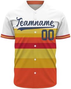 Maillot de baseball sublimé à marque privée, uniforme d'équipe sportive, manches courtes, coupe décontractée, maillot de baseball/softball athlétique doux - Product Image 1