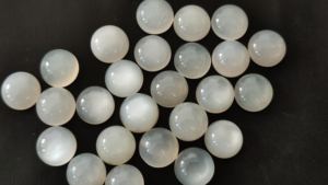 Cabujón de piedra lunar blanca Natural de 3mm a 12mm, piedra lunar redonda, cabujón de fondo plano, piedras preciosas cortadas, lote de piedra lunar de forma redonda - Product Image 2