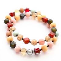 Pulsera de Cuentas Múltiples de Plata de Ley Chapada en Rodio VVLCO para Mujeres y Niñas, Joyería de Lujo para Fiestas y Ocasiones Especiales, a la Moda