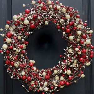 Modern Style Metal <b>Wreath</b> Wall Hanging Round <b>Christmas</b> Decor Handcrafted <b>Door</b> Ornament for Home Indoor Outdoor Display - Product Image 6