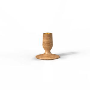 Introduce un candelabro elegante y contemporáneo en tu hogar con este candelero de madera minimalista con diseño geométrico - Product Image 1