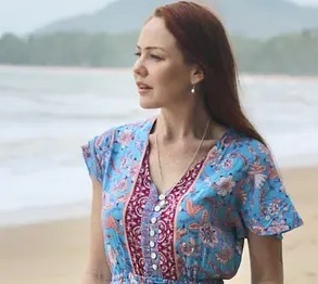 Robe Maxi en coton imprimé à la main pour femmes, vêtements d'été indiens - Product Image 2