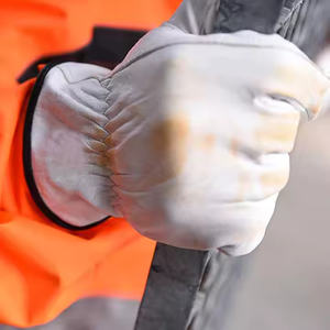 Guantes de trabajo de cuero de piel de cabra blanca de alta calidad 2025, uso diario de alta resistencia para Protección Laboral, lisos para la industria - Product Image 6
