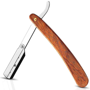 มีดโกนหนวดสำหรับร้านตัดผมแบบมืออาชีพมีดโกนโกนหนวดแบบผงเคลือบสีดำจากเยอรมัน - Product Image 6