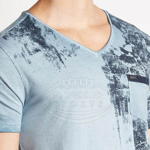 เสื้อยืดคอกลม SAPEEMO SPORTS สำหรับผู้ชาย ผ้าฝ้าย 100% เนื้อผ้านุ่ม ยืดหยุ่น แห้งเร็ว ระบายอากาศดี เป็นมิตรกับสิ่งแวดล้อม ป้องกันรอยยับ ทรงหลวม - Product Image 6