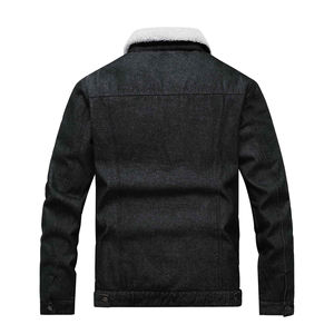 Chaqueta Vaquera de Mezclilla para Hombre de Alta Calidad, Personalizada al por Mayor, con Forro de Piel de Sherpa, Diseño Personalizado - Product Image 6