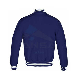 แจ็คเก็ตวาร์ซิตี้แบบใหม่มาแรง ขายดี รับสั่งทำตามแบบ พร้อมปกตั้ง โลโก้ด้านหน้า คุณภาพพรีเมียม เสื้อคลุมแฟชั่น - Product Image 2