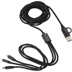 Cavo di Ricarica in Nylon Personalizzato, Elegante Gestione dei Cavi e Accessori per Gadget - Product Image 1