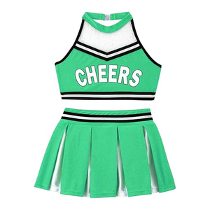 ชุดเชียร์ลีดเดอร์สีตามสั่ง กางเกงขาสั้นผู้หญิง โพลีเอสเตอร์ 100% พิมพ์ลายแบบซับลิเมชั่น สำหรับการแสดงเชียร์และเต้น - Product Image 3