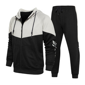Trajes de chándal personalizables de alta calidad para hombre, cierre de cremallera, opciones de talla grande, última moda deportiva, gimnasio de invierno, precio bajo a granel - Product Image 2
