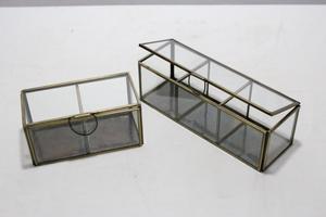 <b>Glass</b> <b>Boxes</b>, Pyramid Shaped <b>Jewellery</b> Box, Decorative <b>Glass</b> Box - Product Image 3