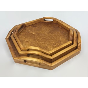ถาดเสิร์ฟอาหารดีไซน์ทันสมัยและใหม่ทำจากไม้อุปกรณ์ในครัวถาดใช้รับประทานอาหารมาใหม่ - Product Image 4