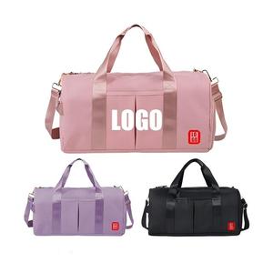 Bolsa <span class=keywords><strong>de</strong></span> Viaje Rosa Personalizada para Mujer, Bolsa Deportiva Resistente al Agua, Bolsa <span class=keywords><strong>de</strong></span> Gimnasio, Bolsa <span class=keywords><strong>de</strong></span> Fin <span class=keywords><strong>de</strong></span> Semana, Bolsa <span class=keywords><strong>de</strong></span> Viaje con Compartimento para Zapatos - Product Image 1